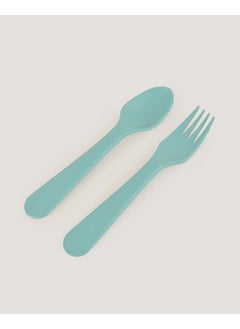 Let's Be Child Spoon & Fork Set Blue  - Image 4