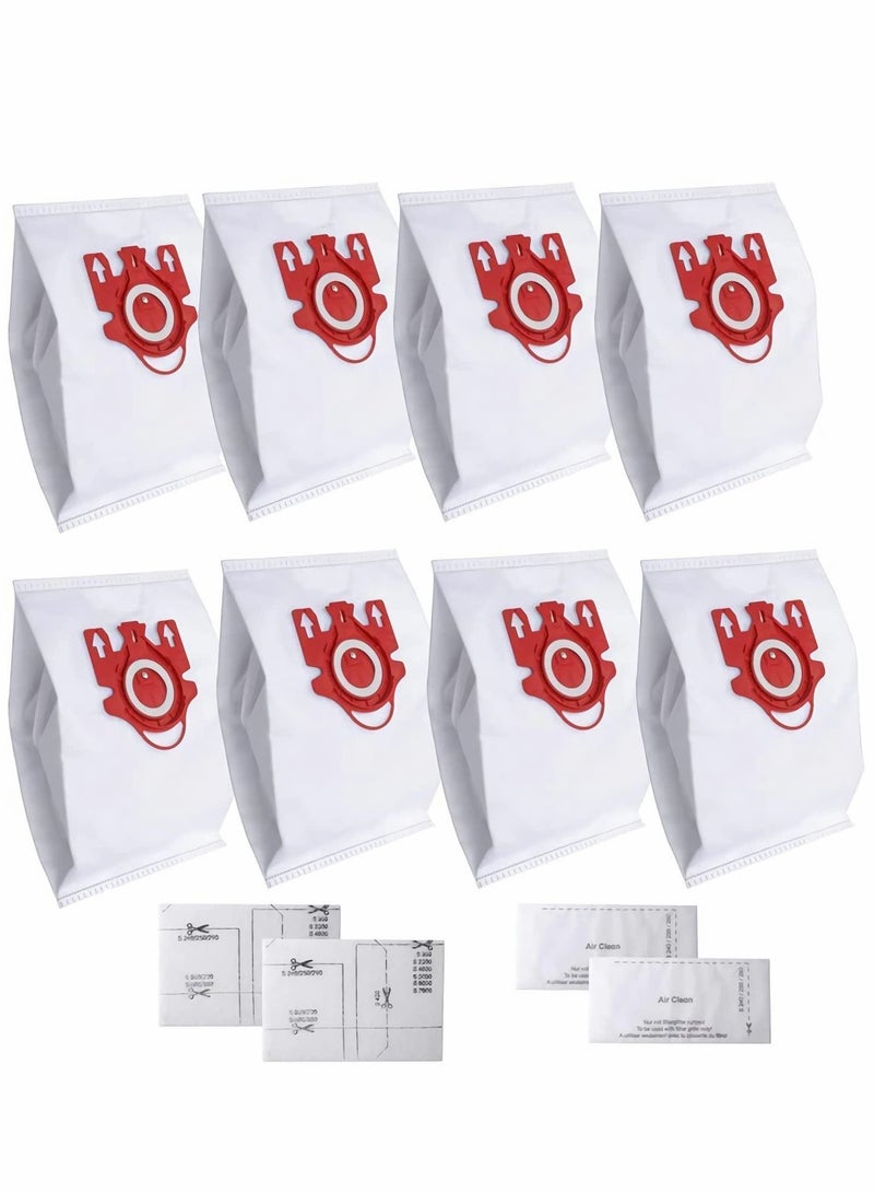 Y&D 3D Airclean FJM Vacuum Cleaner Bags Compatible for Miele Vacuum, Compact C2, C1, Complete S241, S290, S300i, S500, S700, S4, S6 Series, Including 8Pack Dust + 2 Set Filters.  - Image 1