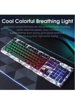 onikuma 3-IN-1 RGB WIRED KEYBOARD WITH MOUSE HEADSET GAMING COMBO  - Image 4