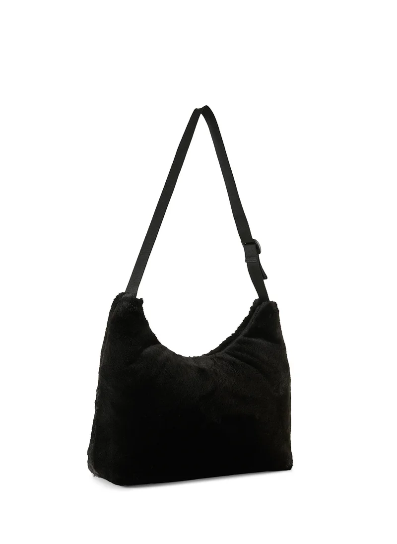 PUMA Up Faux Fur Slouchy Hobo Bag