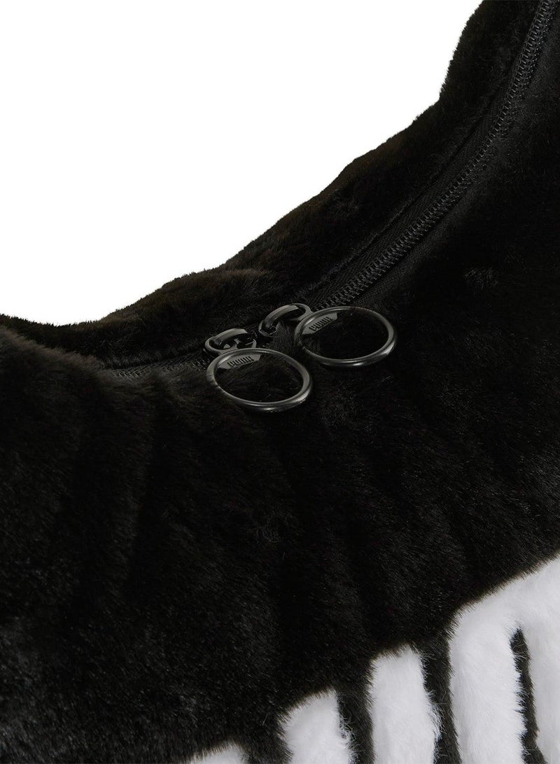 PUMA Up Faux Fur Slouchy Hobo Bag - Image 3
