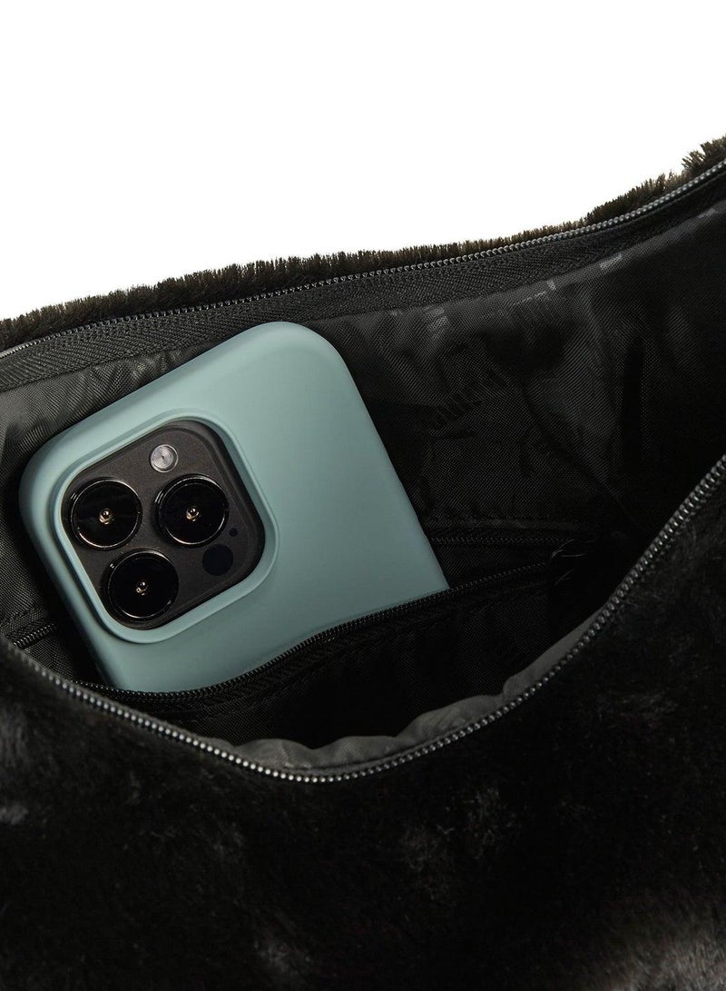 PUMA Up Faux Fur Slouchy Hobo Bag - Image 4