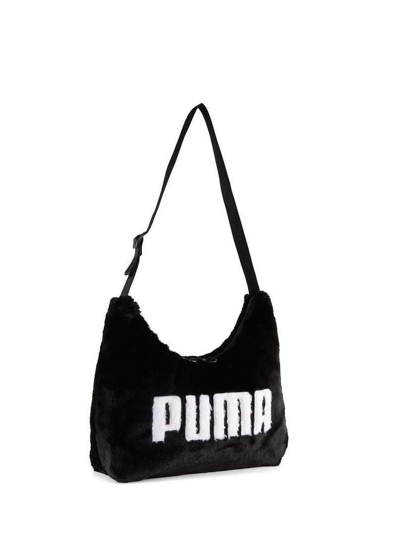 PUMA Up Faux Fur Slouchy Hobo Bag - Image 1