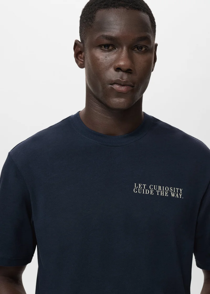 Mango Man 100% cotton t-shirt text