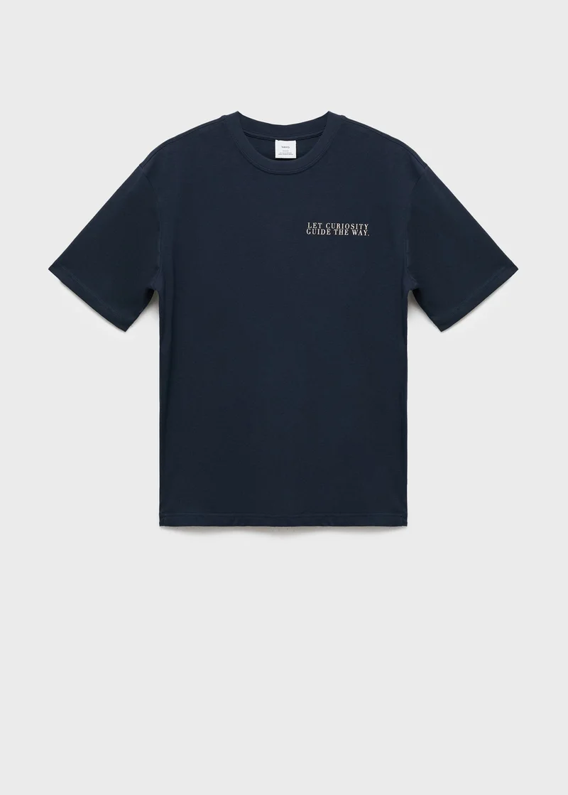 Mango Man 100% cotton t-shirt text