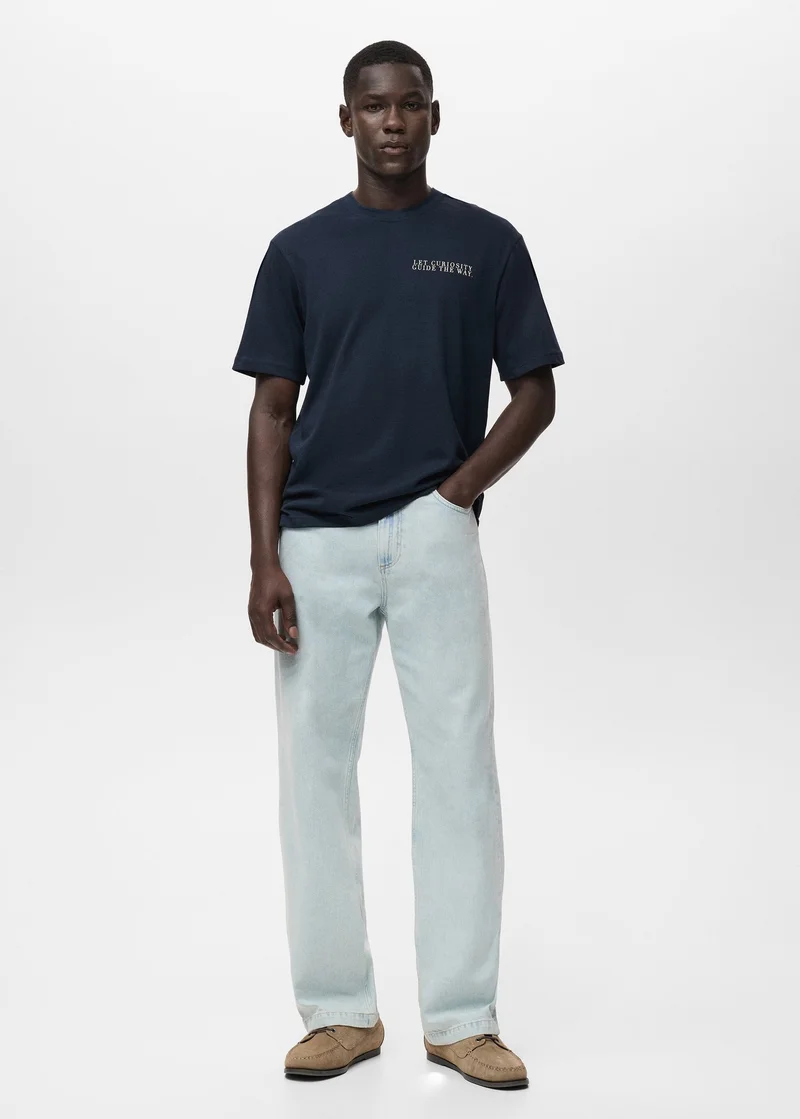 Mango Man 100% cotton t-shirt text