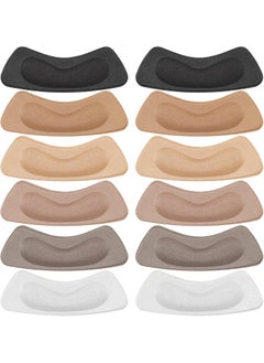 Hotop 6 Pairs Heel Stickers Grips Liner Heel Cushion Pads Inserts for Loose Shoes Women Christmas(Colorful) 
