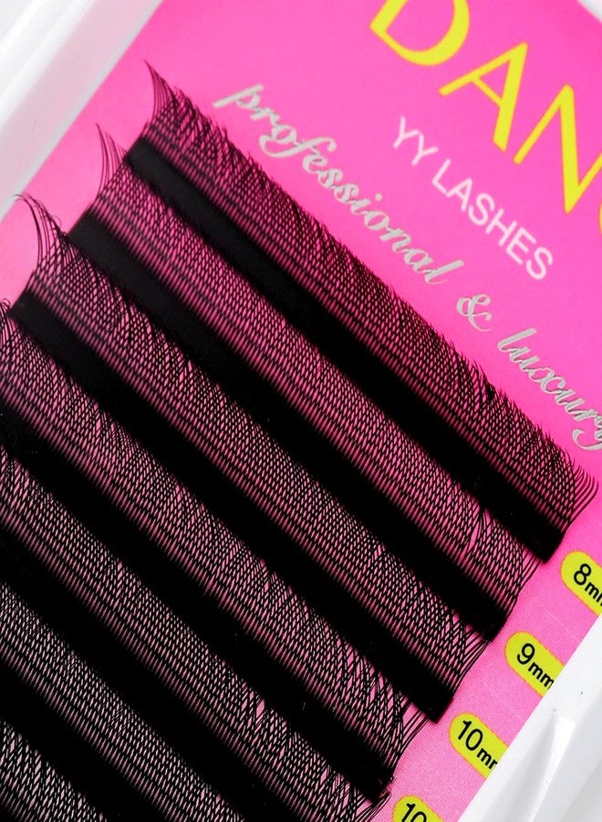 TDANCE YY Lash Extensions C Curl 0.07mm Thickness Volume Extension 4D Fans 11mm YY Lashes Long Lasting Easy Application Lashes Premade Fans Matte Black Lashes(YY, C-0.07,11mm) - Image 2