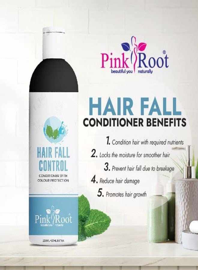 Pink Root Hair Fall Control Shampoo 250 ml & Hair Fall Control 250ml (Pack of 2) - Strengthens hair from the roots | Controls Hair Fall & Prevents Greying | Sulphate, Paraben, Silicone Free - Image 4