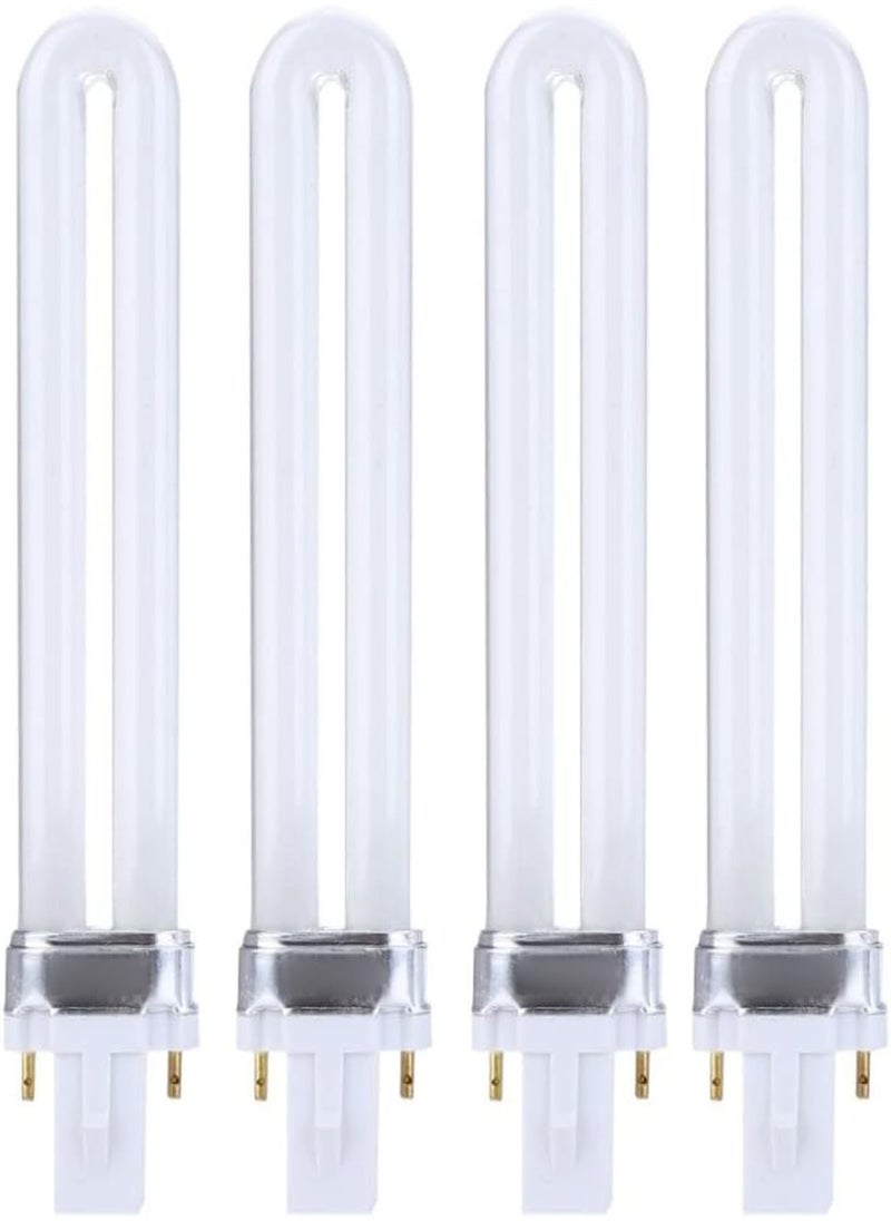 GGOOT - Nail Art Dryer Lamp Bulb Tube 9w Uv Tube Nail Light Bulb Replacement Uv Lamp Tube for Uv Machine Gel Nail Art Curing Lamp, Nail Dryer Light Bulb Tube, Nail Polish Light Bulb, 4pcs - Image 1