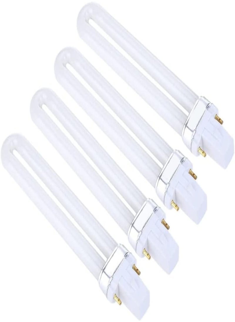 GGOOT - Nail Art Dryer Lamp Bulb Tube 9w Uv Tube Nail Light Bulb Replacement Uv Lamp Tube for Uv Machine Gel Nail Art Curing Lamp, Nail Dryer Light Bulb Tube, Nail Polish Light Bulb, 4pcs - Image 1