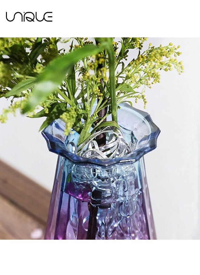 Unique - 2 Pcs Flower Frog Floral Cage Vase Filler - Floral Arrangement Fixer Tool - Flower Arranging Holder Vase Filler for Centerpieces Vases - DIY Material Deformable - Silver - Image 1