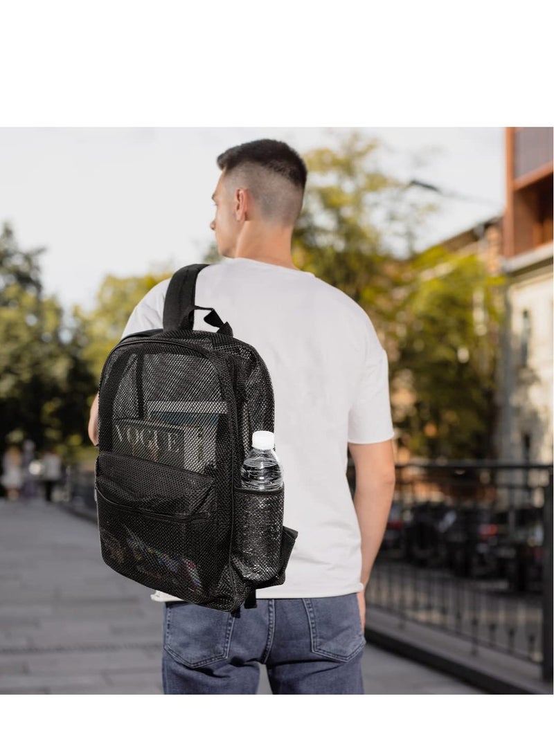 KASTWAVE Heavy Duty Mesh Backpack - Ideal for Beach, Swimming, Outdoor Sports - Top-Rated Semi-Transparent Student Backpack - Image 2