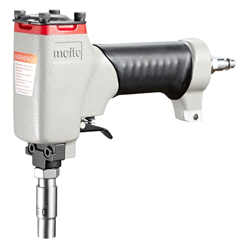 meite 1170 Pneumatic Deco Nail Gun 7/16 Inch (11.7mm) Head Diameter Air Decorative Tack Nailer Pins Nailer for Sofa Leather, Upholstering Furniture - Image 1