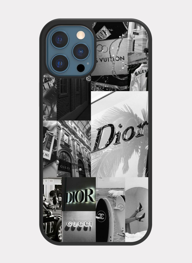 بكسلات كفر ايفون 12 برو ماكس ماركات عالمية ابيض - Image 1