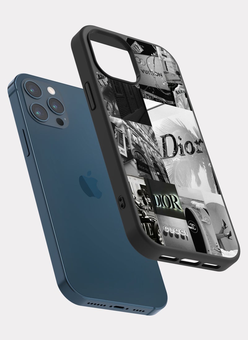 بكسلات كفر ايفون 12 برو ماكس ماركات عالمية ابيض - Image 2