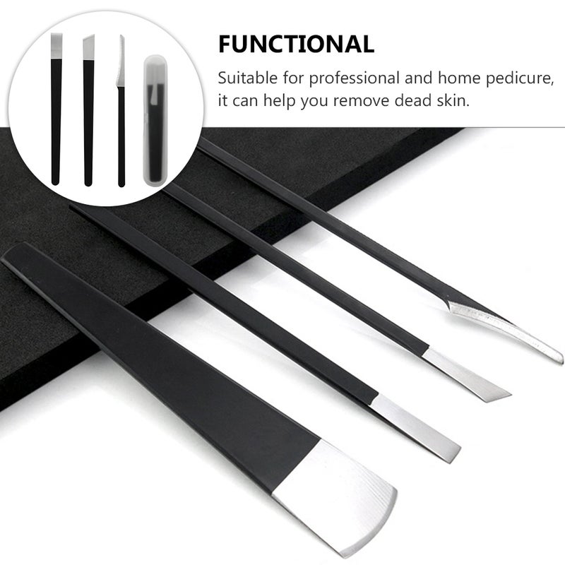 4Pcs Foot Nail Trimming Tools Household Accessories Nail Trimmer Black - Image 5