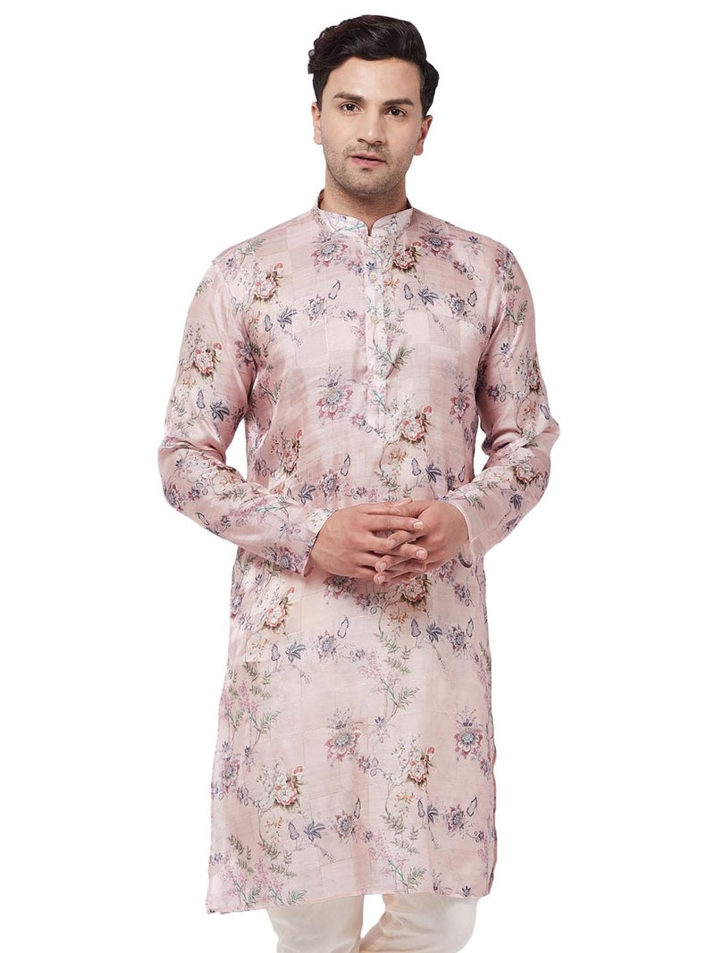 VASTRAMAY Men’s Multicolor Kurta | Elegant Ethnic Wear for Weddings & Festive Celebrations - Image 2