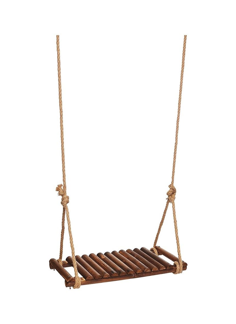 Generic - FFD Wooden Hanging Swing Seat Chair with Adjustable Rope For Garden Yard Patio Deck Indoor and Outdoor - Image 1