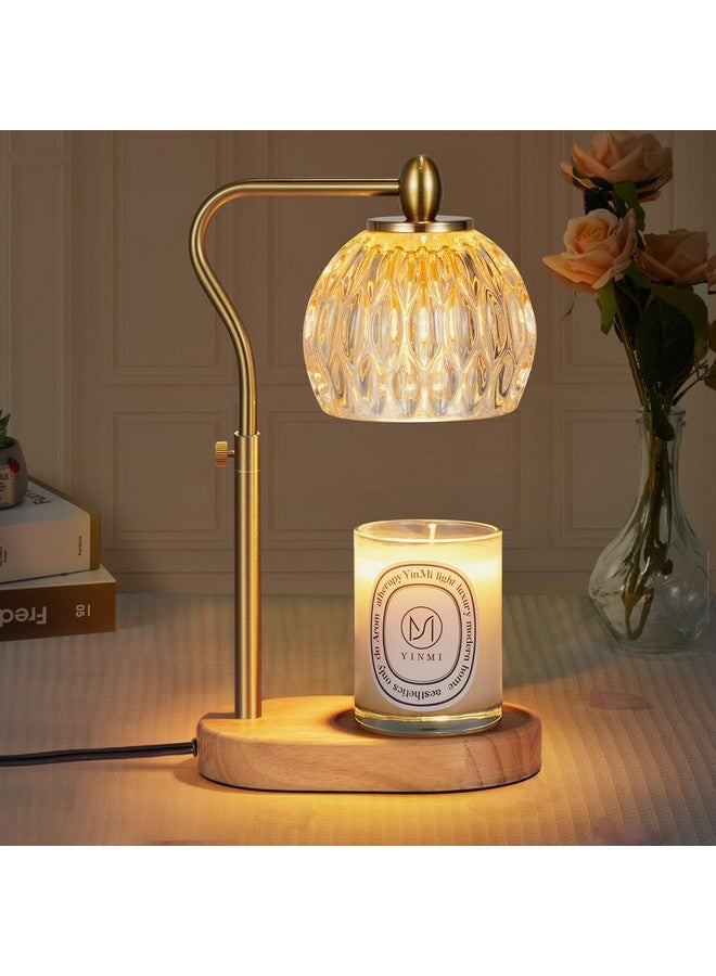NVRGIUP Candle Warmer, Candle Warmer Lamp with Timer & Dimmer Height Adjustable for All Size Scented Candles, with 2 * 50W Bulbs for Home Decor Mothers Day(Gold) - Image 1