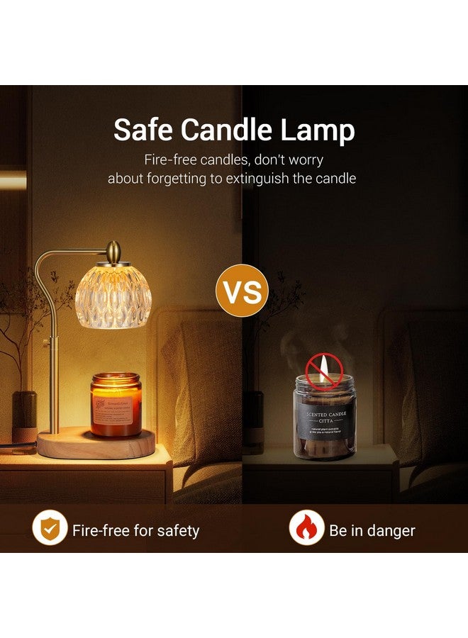 NVRGIUP Candle Warmer, Candle Warmer Lamp with Timer & Dimmer Height Adjustable for All Size Scented Candles, with 2 * 50W Bulbs for Home Decor Mothers Day(Gold) - Image 4