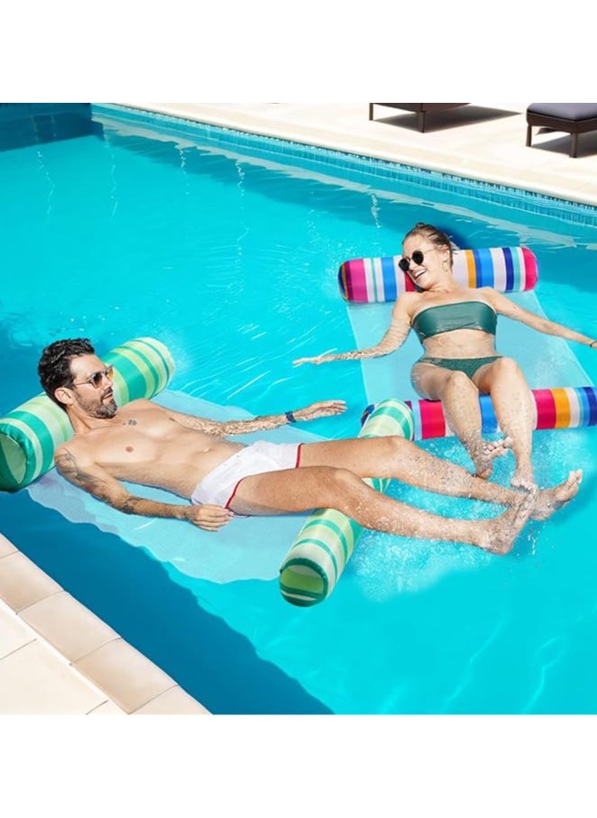 YelaJoy Pool Hammock Floats Water Chair Foldable Inflatable Swimming Floating Lounger With Pump for 2 Adults  - Image 2