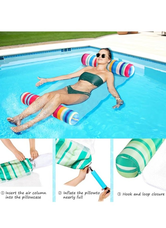 YelaJoy Pool Hammock Floats Water Chair Foldable Inflatable Swimming Floating Lounger With Pump for 2 Adults  - Image 4