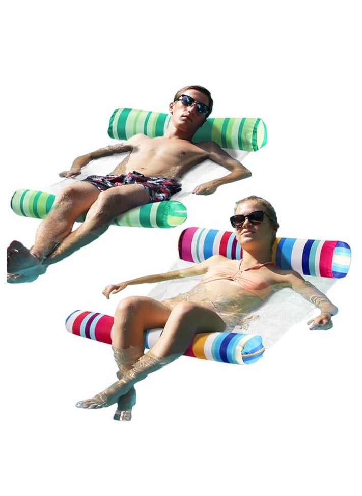 YelaJoy Pool Hammock Floats Water Chair Foldable Inflatable Swimming Floating Lounger With Pump for 2 Adults  - Image 5