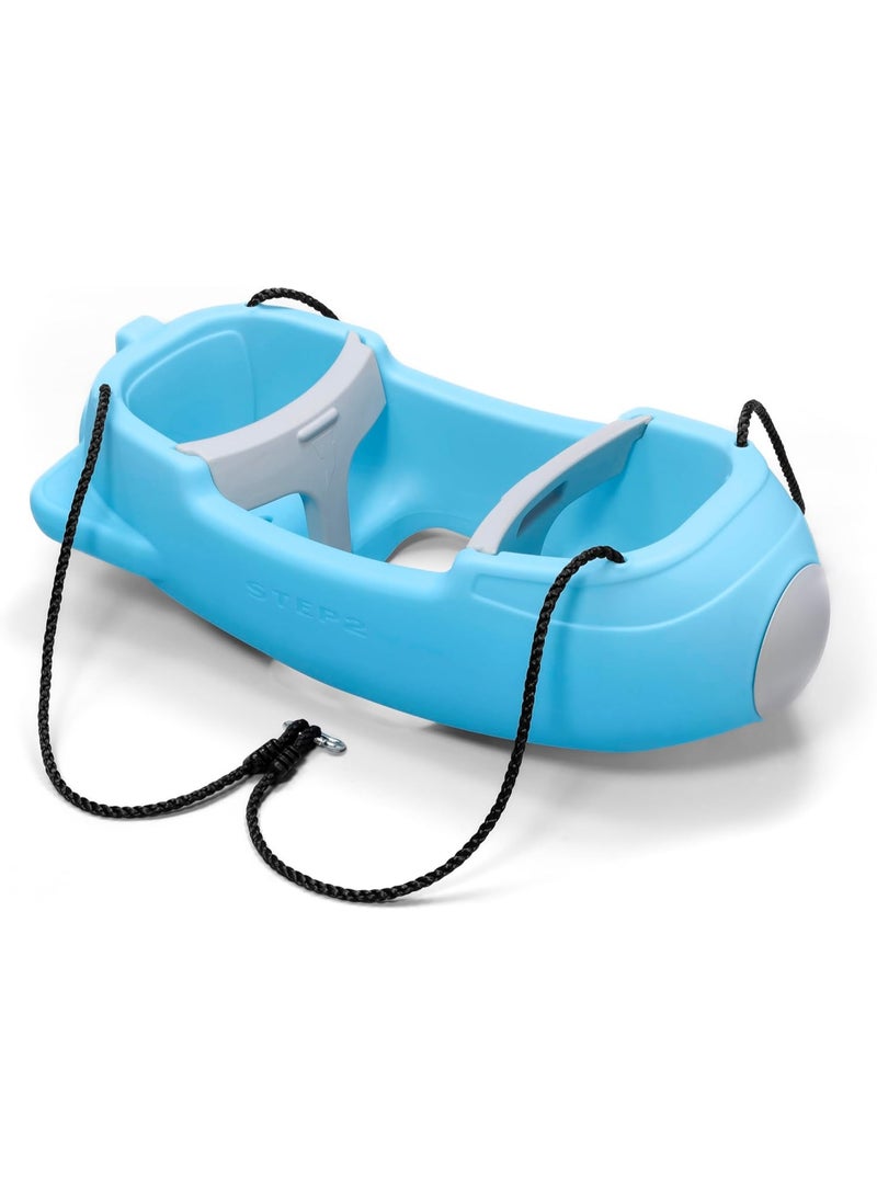 Step2 Rocket Swing Plastic in Blue | Double Swing for Children in Rocket Shape - Image 4