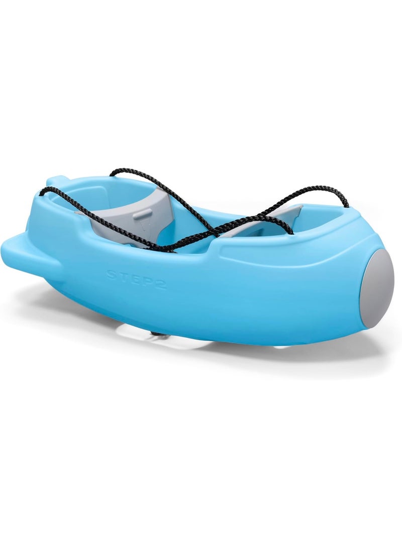 Step2 Rocket Swing Plastic in Blue | Double Swing for Children in Rocket Shape - Image 5