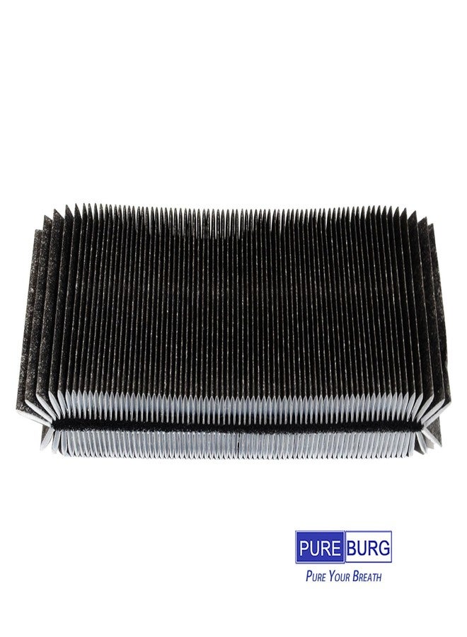 PUREBURG فلتر بديل من بيوربيرغ متوافق مع جهاز تنقية الهواء دوبراي بلوم AIR030W، عبوة من 4 فلاتر H13 من الكربون النشط، 2 في 1 لتنقية الهواء من الغبار - Image 3