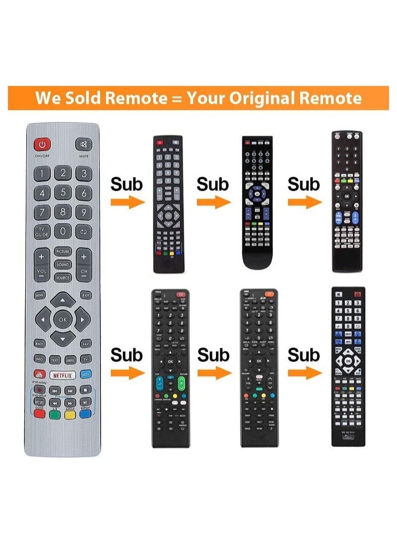 Raxoom - Remote Control for Sharp Aquos UHD 4K Freeview 3D HD Smart TV with Netflix Youtube NET+ Buttons LC-24DHG6001K LC-32HG5141K LC-40FG5242E LC-43FG5242E - Image 1
