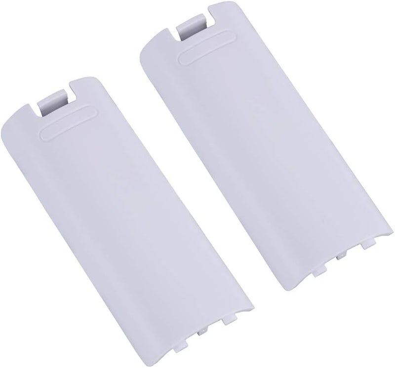 Trenro Wii Remote Controller Battery Cover, 2 Pack Back Cover Replacement for Nintendo Wii U Remote – White - Image 5