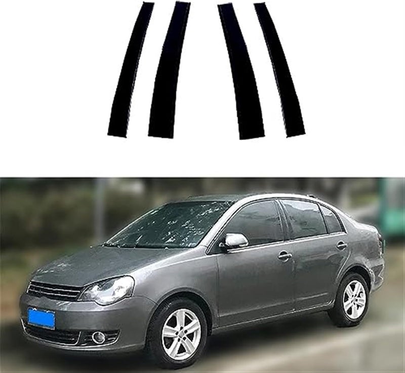 Wivplex Glossy Black Car Window Trim Cover for VW Polo - Image 2