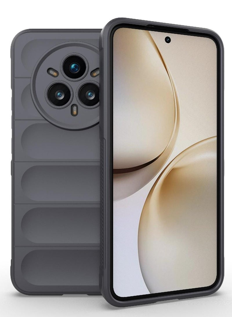 Phone case cover Magic Shield TPU + Silicone Shockproof Phone Case For  Realme 14 Pro Plus (Dark Grey) - Image 1