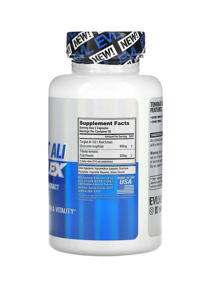 EVLUTION NUTRITION Tongkat Ali Complex  800 mg 60 Veggie Capsules - Image 2