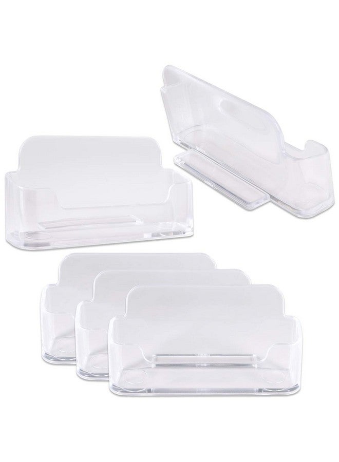 Beauticom Auticom Premium Business Name Card Holder Desktop Countertop Acrylic Plastic Single Display Stand For Professional Personal Home Office Use - Image 1