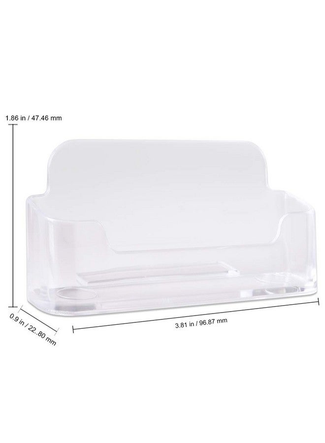 Beauticom Auticom Premium Business Name Card Holder Desktop Countertop Acrylic Plastic Single Display Stand For Professional Personal Home Office Use - Image 2
