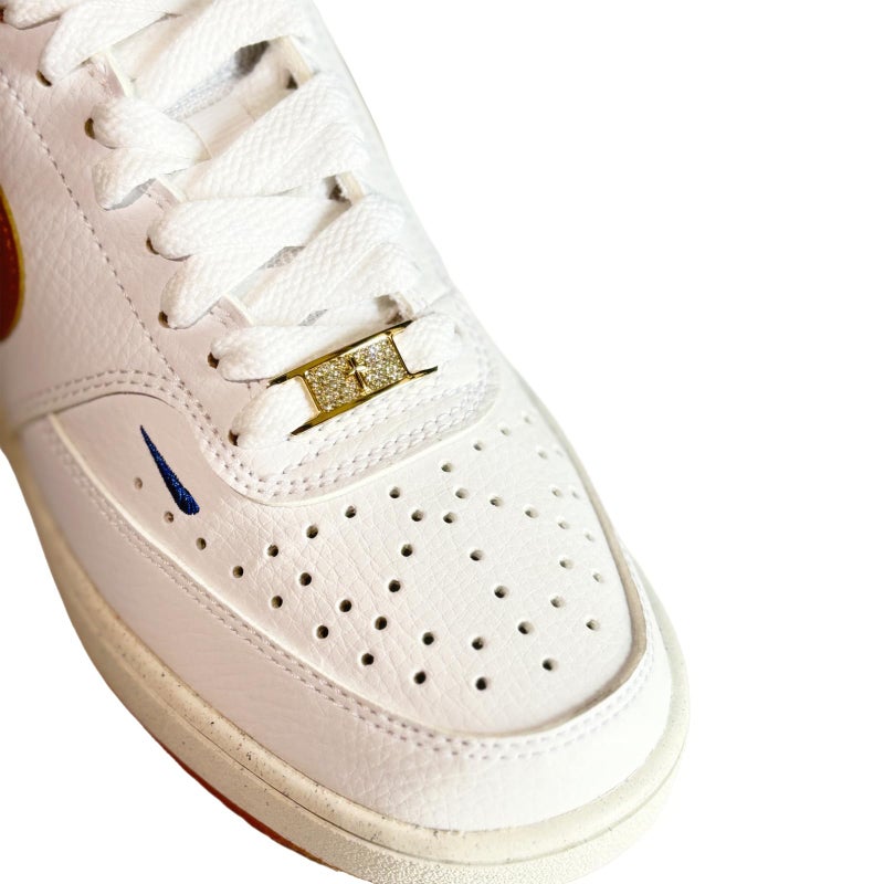 Zigvert Hip Hop Stylish Shoe Decoration Charms, Bling Diamond Shoe Lace Tag, Shoelaces Buckle for Sneakers, Boots, Runners,1 Pair - Image 2