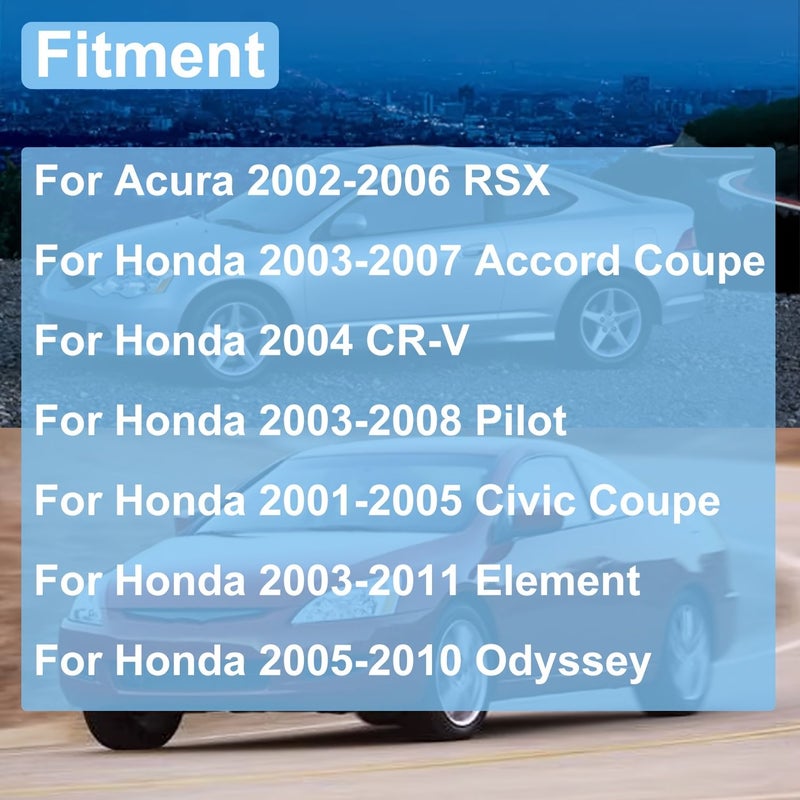 قفل باب السيارة مع المشغل الأمامي الأيسر جانب السائق متوافق مع أكيورا RSX 2002-2006 وهوندا أكورد CR-V سيفيك إليمينت أوديسي بايلوت 2001-2011 بديل 746-714 - Image 2