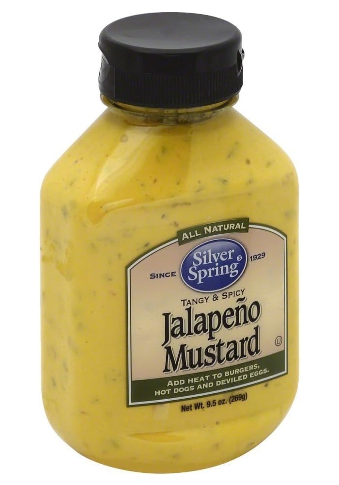 Silver Spring All Natural Jalapeno Mustard, 9.5oz Container (Pack of 3)