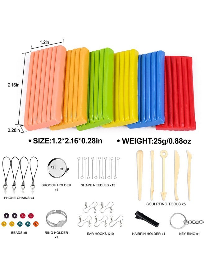 CiaraQ Polymer Clay 50 Colors Ciaraq Modeling Clay Starter Kits For Kids Oven Baked Model Clay With Sculpting Tools Safe And Non Toxic Great For Children And Artists - Image 5