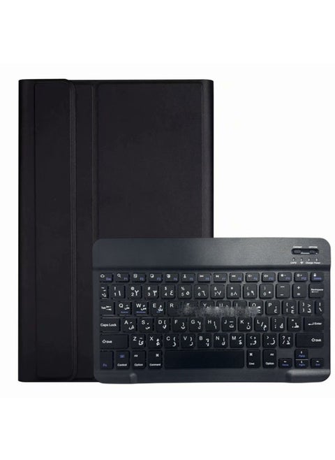 Arabic & English Keyboard Case Compatible with Lenovo Tab M10 3rd Gen/M10 plus 3gen/M10 FHD plus/M10 FHD REL/M10 HD (2nd Gen)/M10 Slim Case with Detachable Wireless Bluetooth Keyboard
