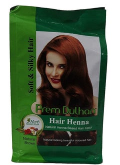 Prem Dulhan Natural Henna For Natural Brown Hair Brown 125grams  - Image 3