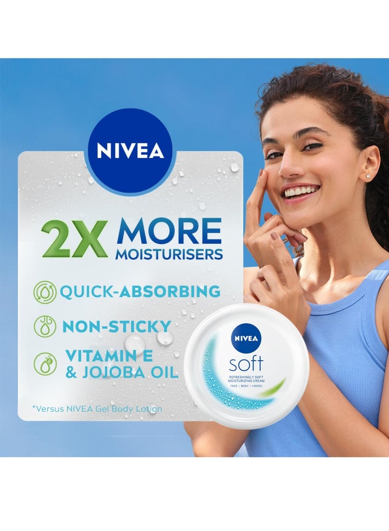 Nivea نيفيا سوفت مرطب خفيف، 200 مل - Image 2