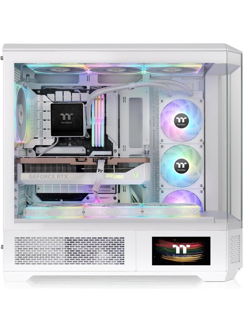 NANOTECH White Ice X3D Gaming Powerhouse – Ryzen 7 9800X3D - 5070TI 16GB OC, 32GB 6400MHz DDR5 - 2TB NVME - 360MM AIO LCD COOLER- 1000W PSU + W11 Pro white - Image 2