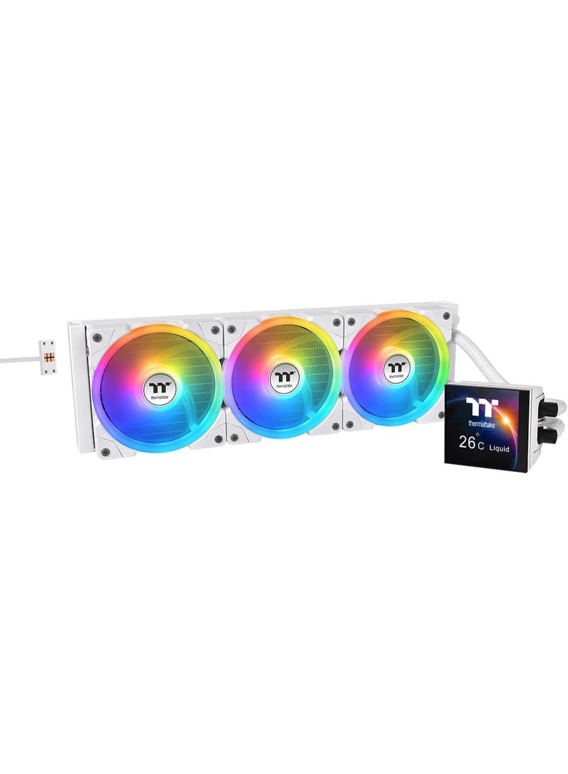 NANOTECH White Ice X3D Gaming Powerhouse – Ryzen 7 9800X3D - 5070TI 16GB OC, 32GB 6400MHz DDR5 - 2TB NVME - 360MM AIO LCD COOLER- 1000W PSU + W11 Pro white - Image 5