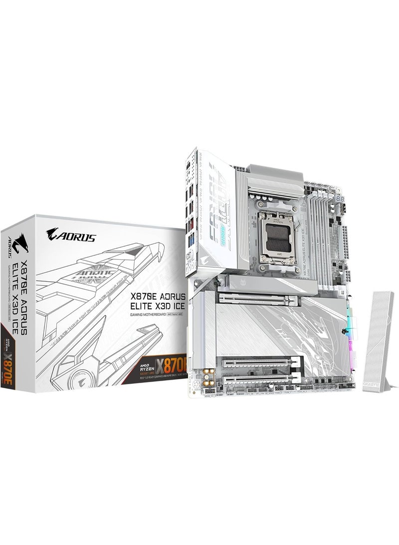 NANOTECH White Ice X3D Gaming Powerhouse – Ryzen 7 9800X3D - 5070TI 16GB OC, 32GB 6400MHz DDR5 - 2TB NVME - 360MM AIO LCD COOLER- 1000W PSU + W11 Pro white - Image 4