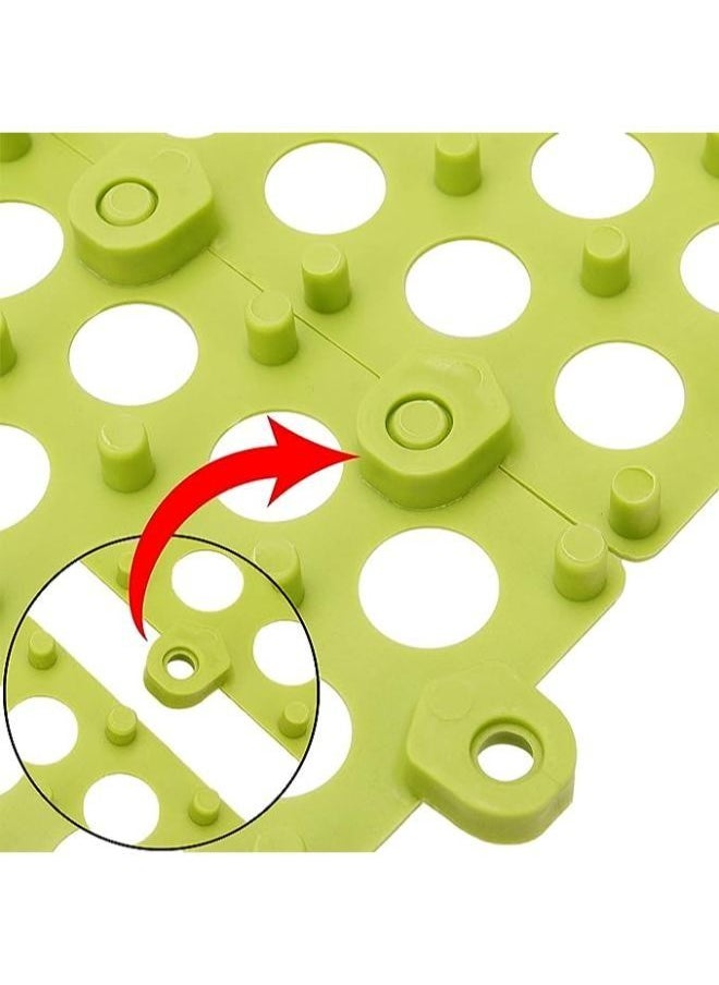 Generic - 8 Pieces Non-Slip Flooring Tiles Mats for Bathroom, Shower, Kitchen, Swimming Pool, Balcony, Deck, Patio - Image 1