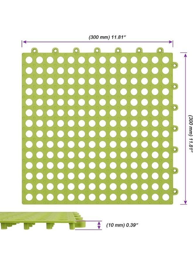 Generic - 8 Pieces Non-Slip Flooring Tiles Mats for Bathroom, Shower, Kitchen, Swimming Pool, Balcony, Deck, Patio - Image 1